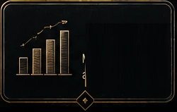 Gold rising bar chart